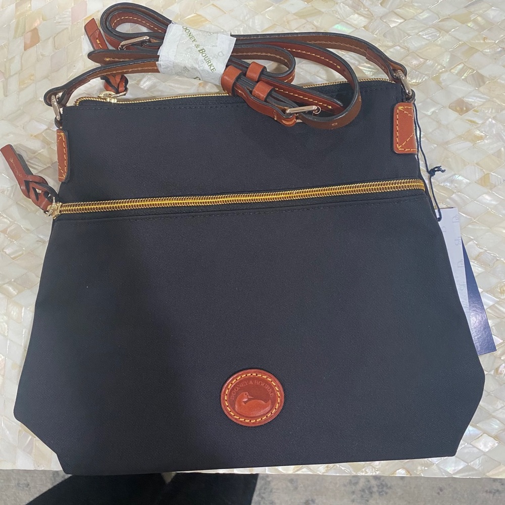 Dooney And Bourke Nylon Crossbody Purse In Black